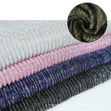Textiles finos de malha extravagante de malha de malha lurex vestuário
